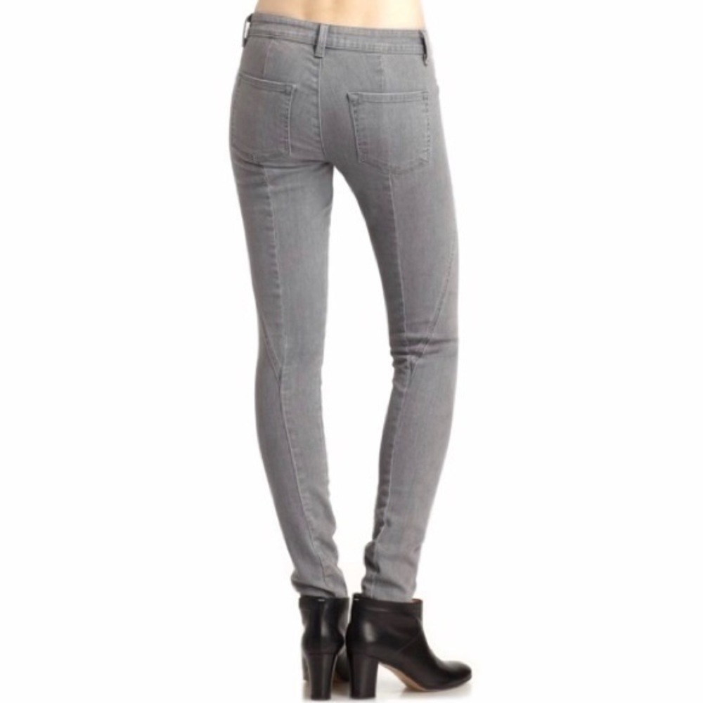 Vince Grey Skinny Seamed Stretch Legging Jeans - Picture 2 of 16